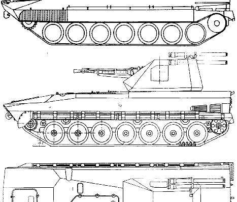 Tank LSPZRA Sopel - drawings, dimensions, figures