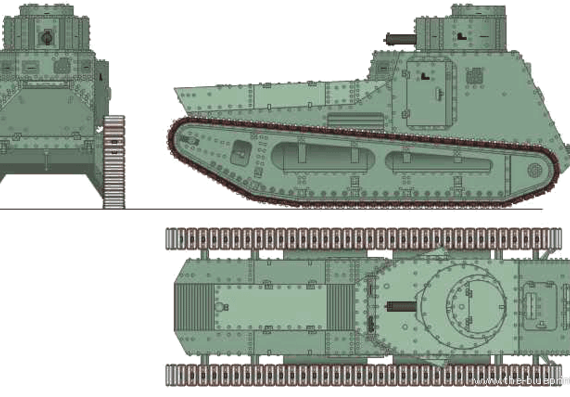 Leichte Kampfwagen LK-II tank - drawings, dimensions, pictures