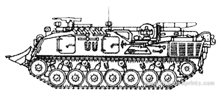 Танк Leopard AEV - чертежи, габариты, рисунки