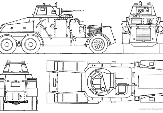 Танк Leyland ALV-1 S2 - чертежи, габариты, рисунки