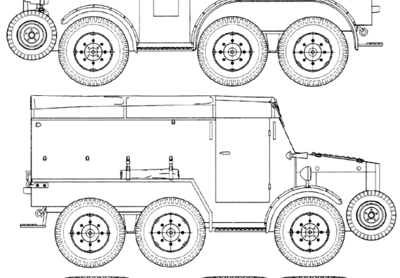 Lorraine 28 tank - drawings, dimensions, pictures