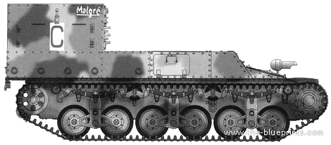 Lorraine 38L tank - drawings, dimensions, figures