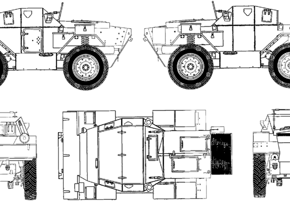 Танк Lynx Mk.III Armoured Car - чертежи, габариты, рисунки