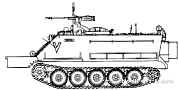 Tank M113 Zelda IDF - drawings, dimensions, figures