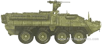Танк M151 RWS - чертежи, габариты, рисунки
