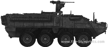 Танк M151 Remote Weapons Station - чертежи, габариты, рисунки