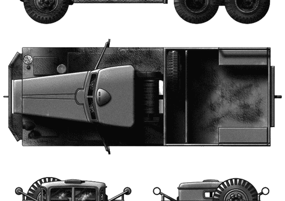 Tank M19 Tank Transporter - drawings, dimensions, pictures