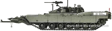 Танк M1 Panther II - чертежи, габариты, рисунки