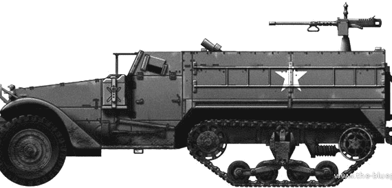 Tank M21 81mm Mortar - drawings, dimensions, figures