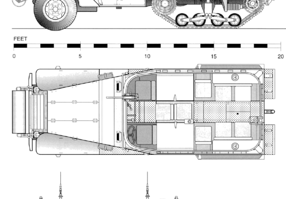 M2 Half Truck (1941) - drawings, dimensions, pictures