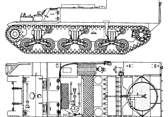 Танк M30 155mm Ammo Carrier - чертежи, габариты, рисунки