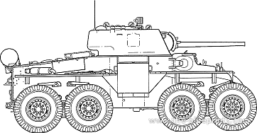 Танк M32 Hellcat - чертежи, габариты, рисунки