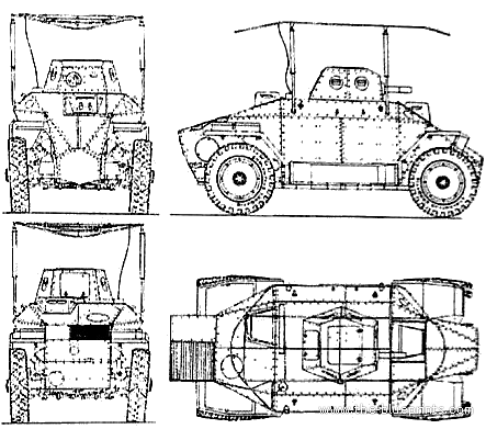 Tank M39 Csaba Command - drawings, dimensions, figures