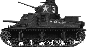 Танк M3 Lee (1942) - чертежи, габариты, рисунки