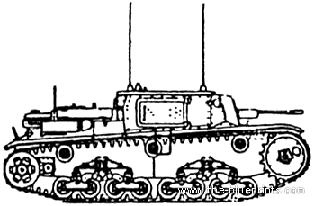 Tank M41 Command Tank (Italy) - drawings, dimensions, figures