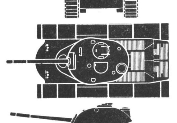 Tank M48 Patton II - drawings, dimensions, figures
