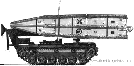 Танк M60 AVLB Bridgelayer - чертежи, габариты, рисунки