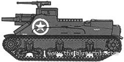 Tank M7 Priest HMC 105mm - drawings, dimensions, figures