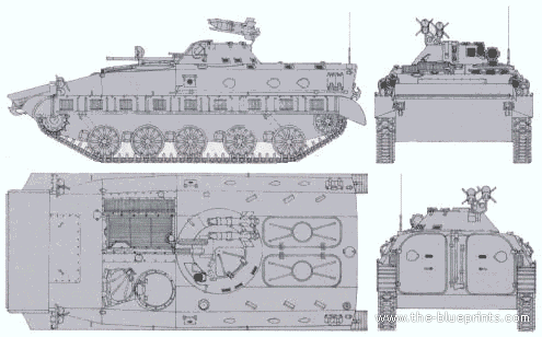 Танк M80 Yougoslavia - чертежи, габариты, рисунки