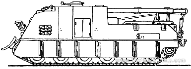 Tank M88A2 Hercules ARV - drawings, dimensions, figures