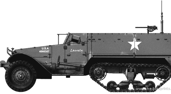 Tank M9 - drawings, dimensions, figures