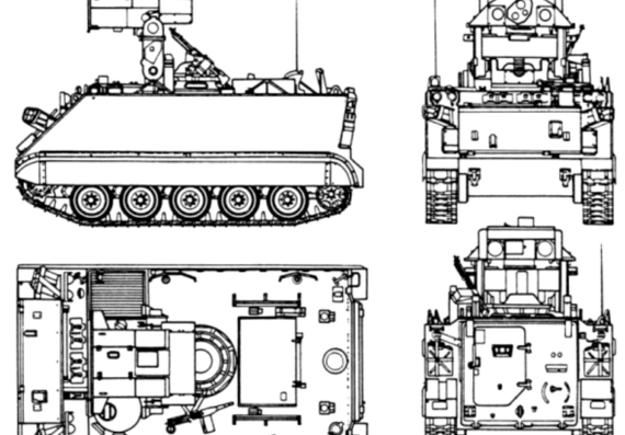 Tank M901 - drawings, dimensions, figures