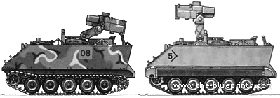 Tank M901A1 ITV - drawings, dimensions, figures