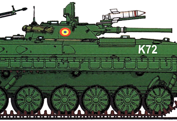 Tank MLI-84 - drawings, dimensions, figures