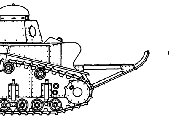 MS-3 tank - drawings, dimensions, figures