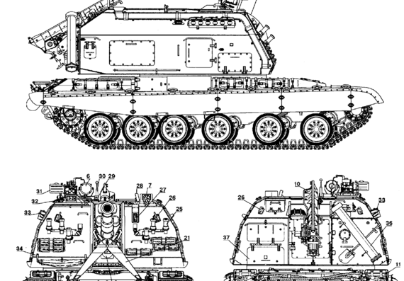 Tank MSTA-S - drawings, dimensions, figures