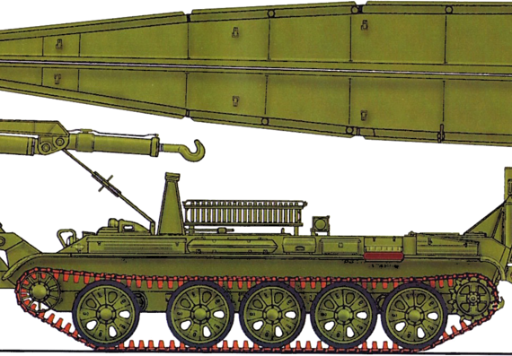Tank MT-54A - drawings, dimensions, figures