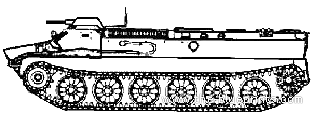 Tank MT-LB - drawings, dimensions, figures