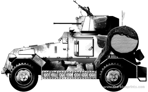 Танк Marmon-Herrington Mark III - чертежи, габариты, рисунки