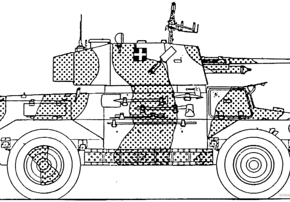 Танк Marmon-Herrington Mk.IV - чертежи, габариты, рисунки
