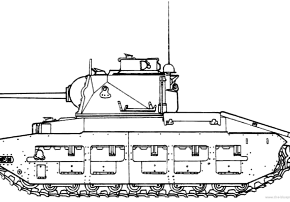 Matilda II tank - drawings, dimensions, pictures