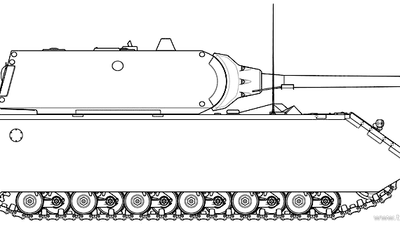 Tank Maus - drawings, dimensions, figures