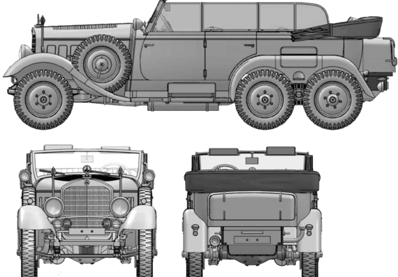 Mercedes Benz G4 tank (1939) - drawings, dimensions, pictures