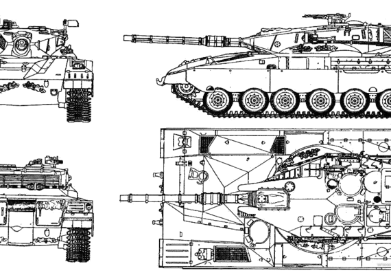 Merkava Mk tank. I - drawings, dimensions, figures