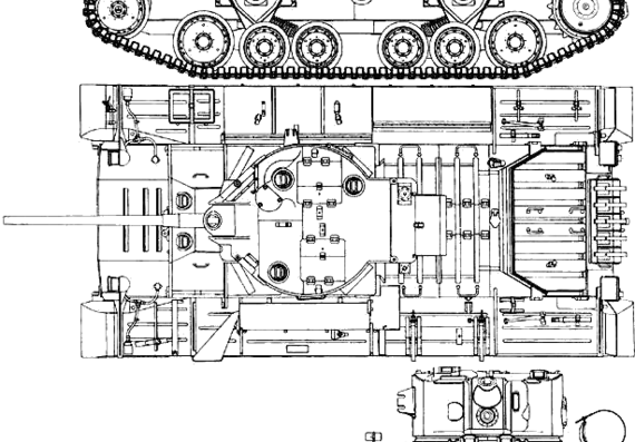 Tank Mk. III Valentine IX - drawings, dimensions, figures