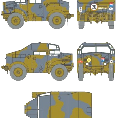 Танк Morris Commercial C8 FWD Field Artillery Tractor FAT - чертежи, габариты, рисунки