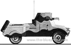 Танк Morris LRC Mk.I Armoured Car (1940) - чертежи, габариты, рисунки