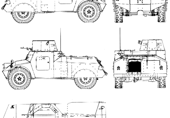 Танк Morris Light Reconnaissance Car (LRC) - чертежи, габариты, рисунки