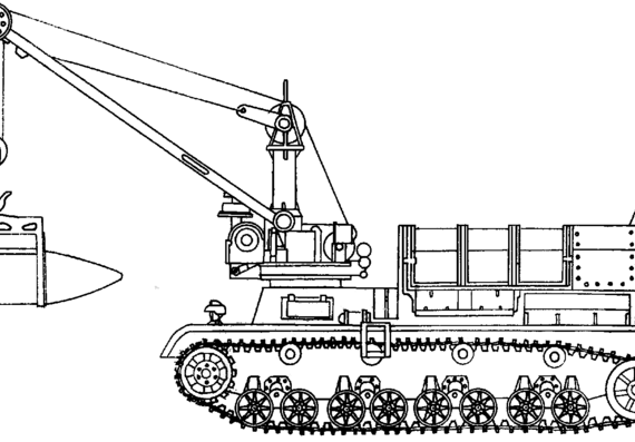 Танк Moser Karl Gerat 040 Pz.Kpfw.UV Ammo Carrier - чертежи, габариты, рисунки