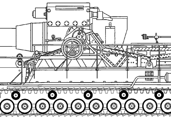 Moser Karl Gerat 041 tank - drawings, dimensions, pictures