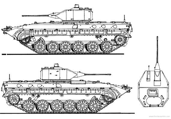 Tank NFV-1 - drawings, dimensions, figures