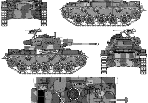 Tank NM-116 - drawings, dimensions, figures