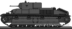 Tank OT-28 - drawings, dimensions, figures