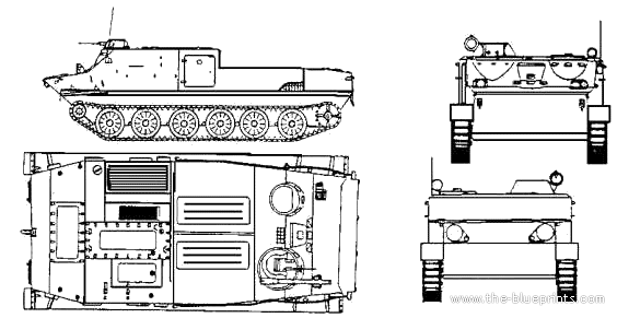 Танк OT-62 Topas - чертежи, габариты, рисунки