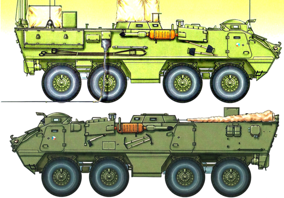 Танк OT-64R3MT - чертежи, габариты, рисунки