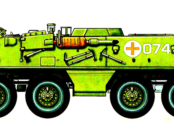 Tank OT-64 ZDRAV - drawings, dimensions, figures